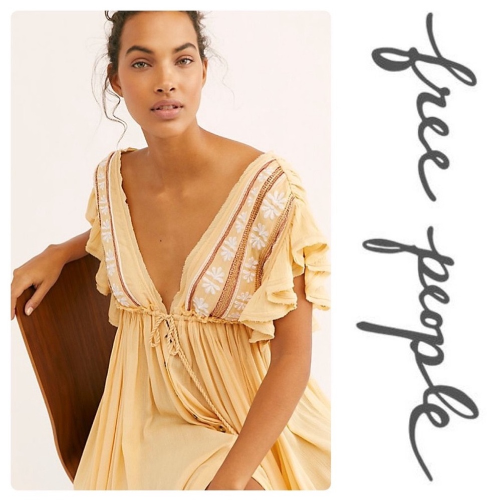 Free People Will Wait For You Midi Dress Size Small NWT - Picture 3 of 15
